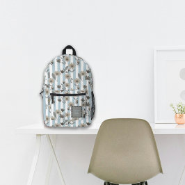 Cottagecore Herfst Bloesems Aangepaste naam Bedrukte Rugzak