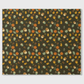 Cottagecore Herfst Patroon Cadeaupapier (Vlak)
