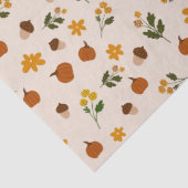 Cottagecore Herfstpatroon Tissuepapier (Detail)