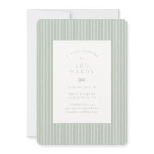 Cottagecore Herringbone Stof Sage Baby Shower Uitn