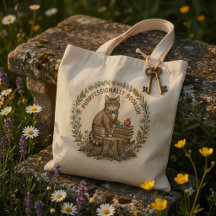 Cottagecore Kattenlerares Tote Tas