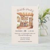 Cottagecore Keuken Bruidsuitnodiging Kaart (Staand voorkant)