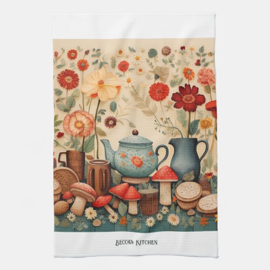Cottagecore Keukenhanddoeken (Verticaal)