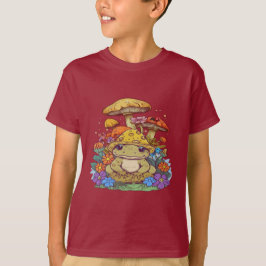 Cottagecore Kikker Bloemen Paddenstoelen T-shirt