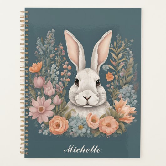 Cottagecore Knuffel Konijn Planner (Voorkant)