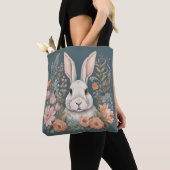 Cottagecore Knuffel Konijn Tote Bag (Dichtbij)