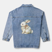 Cottagecore Konijn Charme Denim Jacket (Achterkant)