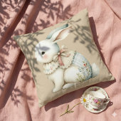 Cottagecore Konijn Charme Kussen