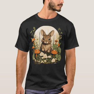 Cottagecore Konijn Esthetisch Paddenstoelen Outfit T-shirt