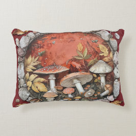 Cottagecore Kussen met champignons