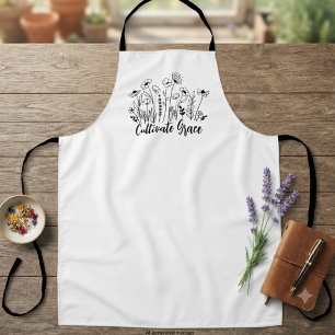 Cottagecore Kweek Genade Wilde Bloem Lente Cadeau Schort