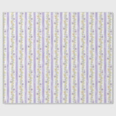 Cottagecore Lavendel Bloemige Inpakpapier (Vlak)