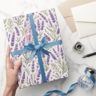 Cottagecore Lavendel Takje Botanisch Cadeaupapier