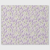 Cottagecore Lavendel Takje Botanisch Cadeaupapier (Vlak)