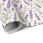 Cottagecore Lavendel Takje Botanisch Cadeaupapier (Rol Hoek)
