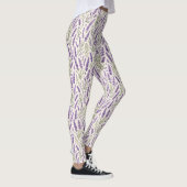 Cottagecore Lavendel Takje Botanisch Leggings (Rechts)