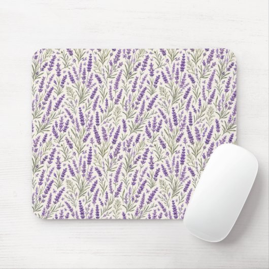 Cottagecore Lavendel Takje Botanisch Muismat (Met muis)