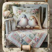 Cottagecore Liefdesvogel Bloemendeken Scene Legpuzzel