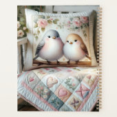 Cottagecore Liefdesvogel Bloemendeken Scene Planner (Achterkant)