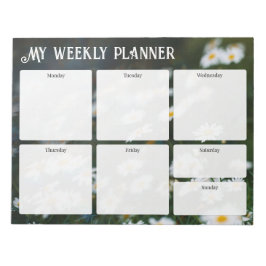 Cottagecore Madelief Tuin Weekplanner Notitieblok