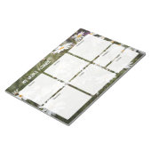 Cottagecore Madeliefje Bloem Weekplanner Notitieblok (Schuin)