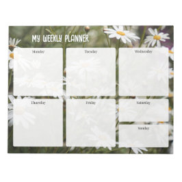 Cottagecore Madeliefje Bloem Weekplanner Notitieblok