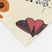 Cottagecore Moths Fleece Deken (Hoek)