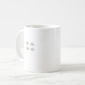 Cottagecore Motten Klassiek Koffiemok (Voorkant links)