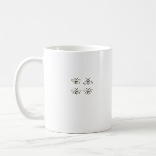Cottagecore Motten Klassiek Koffiemok (Links)