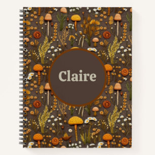 Cottagecore Mushroom Borduurwerk Bullet Journal Notitieboek