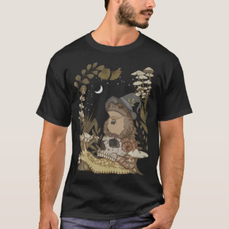Cottagecore Mushroom Botanical Witchy Frog Goblinc T-shirt