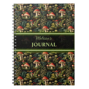  Cottagecore Mushroom Spiral Journal Notitieboek