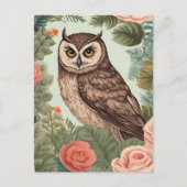 Cottagecore Owl Briefkaart (Voorkant)