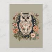 Cottagecore Owl Briefkaart (Voorkant)