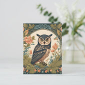 Cottagecore Owl Briefkaart (Staand voorkant)