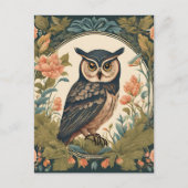 Cottagecore Owl Briefkaart (Voorkant)