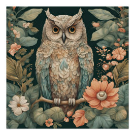 Cottagecore Owl Schattige Perfect Poster