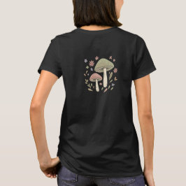 Cottagecore Paddenstoel Botanische Grafiek T-shirt