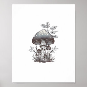 Cottagecore Paddenstoel Goblincore Esthetiek Padd Poster