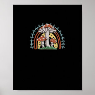 Cottagecore Paddenstoel Goblincore Mycologie Natuu Poster