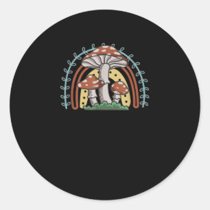 Cottagecore Paddenstoel Goblincore Mycologie Natuu Ronde Sticker