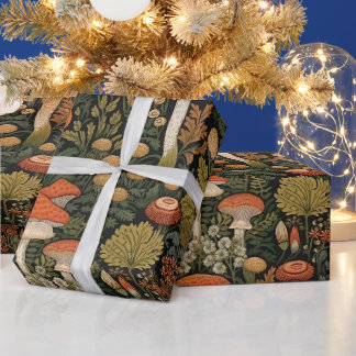 Cottagecore paddenstoelen Cadeaupapier