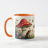 Cottagecore Paddenstoelen en Kikker Mok (Links)