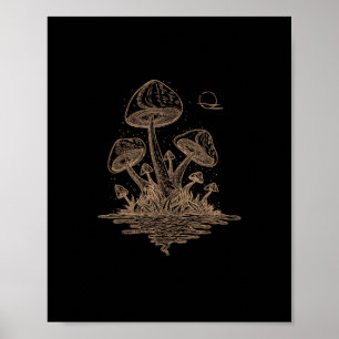 Cottagecore Paddenstoelen Schimmels Goblincore Est Poster