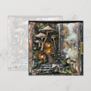 Cottagecore Paddenstoelenboek Herfst Scrapbook Jou Kaart