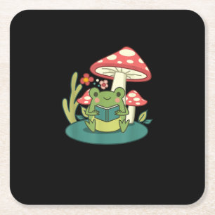 Cottagecore Paddenstoelenbos Pad Goblincore Mycolo Kartonnen Onderzetters