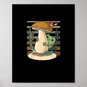 Cottagecore Paddenstoelenbos Pad Goblincore Mycolo Poster