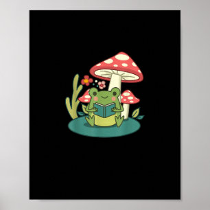 Cottagecore Paddenstoelenbos Pad Goblincore Mycolo Poster