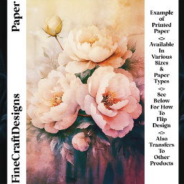  Cottagecore Pastelpioenen CT3 Craft Paper