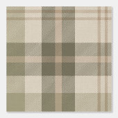 Cottagecore Plaid in Sage and Cream Behang (Voorkant)